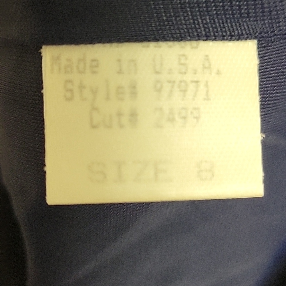 Andrea Polizzi For Rex Lester, Navy & Silver Slinky After 5 Dress, Women's 8 New - Picture 6 of 8